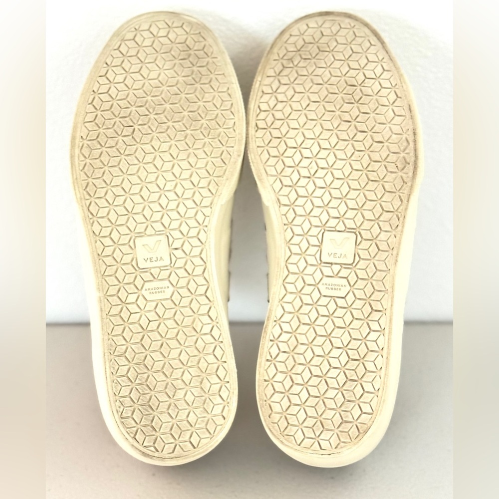 Veja Campo Chromefree Leather Sneakers White Sz: 39 - Picture 10 of 13